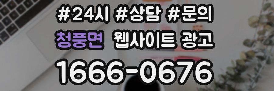 청풍면 웹사이트 광고