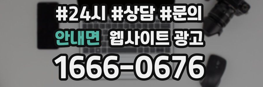 안내면 웹사이트 광고