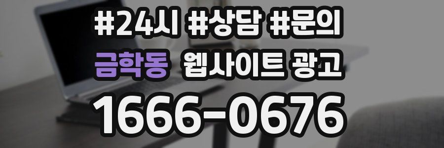 금학동 웹사이트 광고