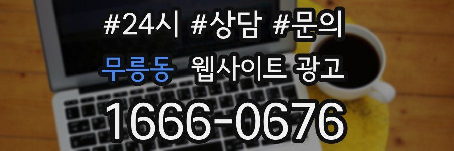 무릉동 웹사이트 광고