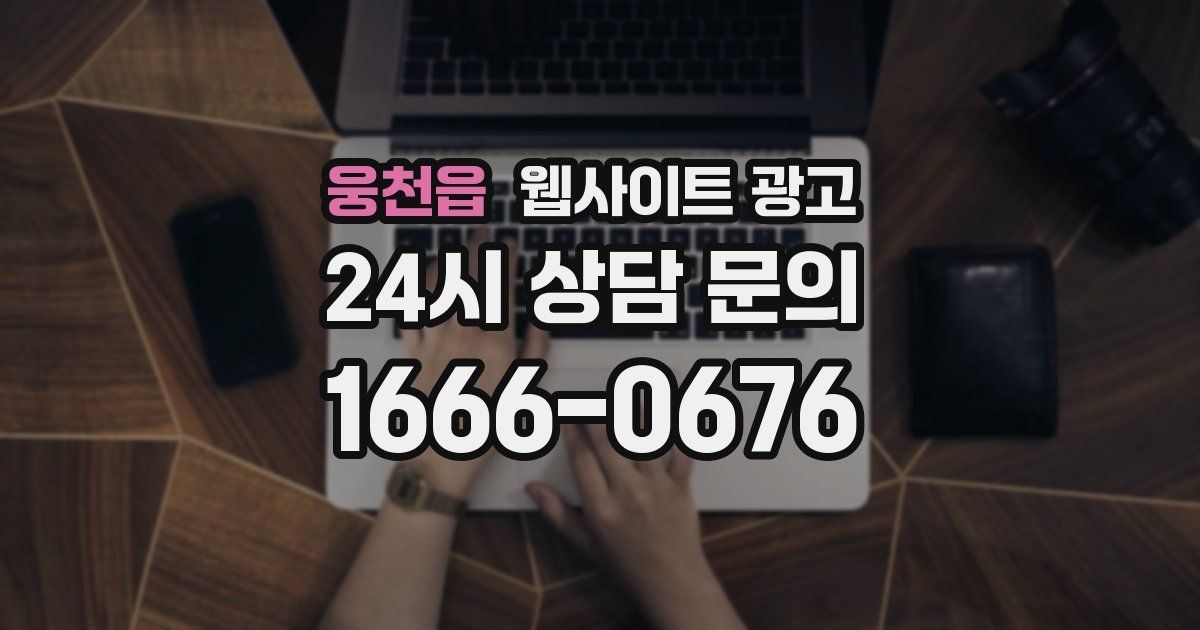 웅천읍 웹사이트 광고