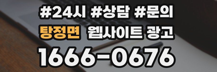탕정면 웹사이트 광고