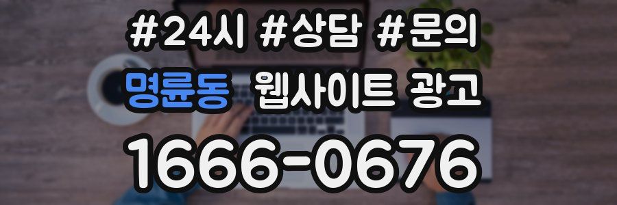 명륜동 웹사이트 광고