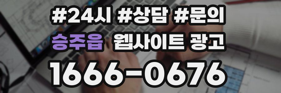 승주읍 웹사이트 광고