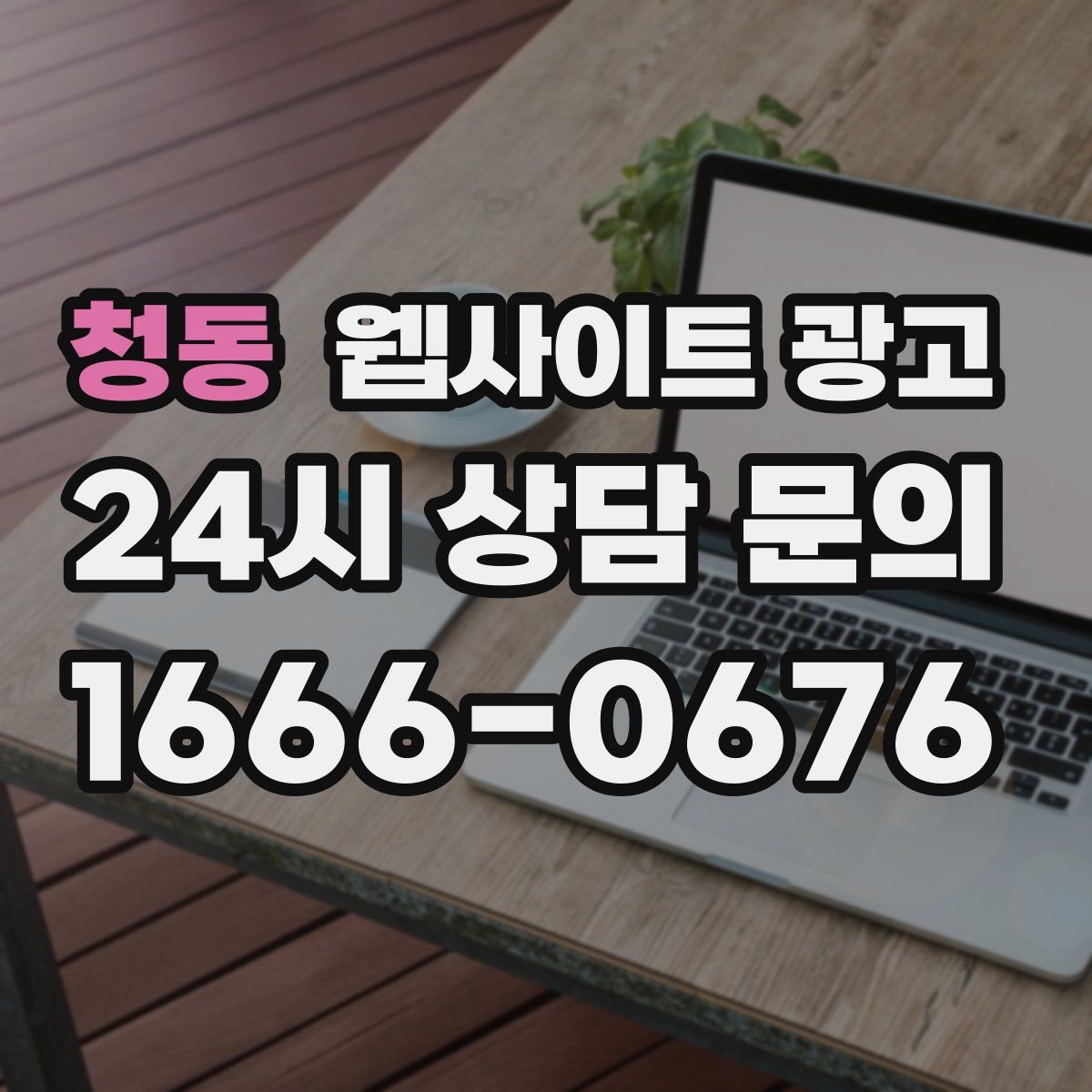 청동 웹사이트 광고