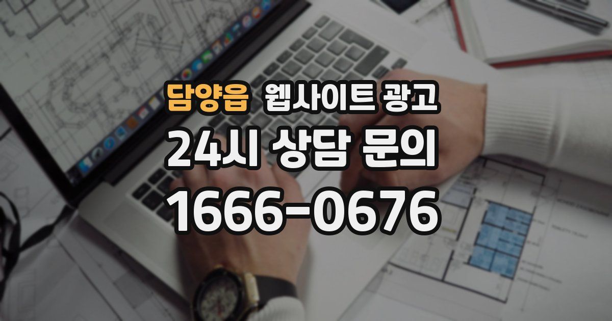 담양읍 웹사이트 광고