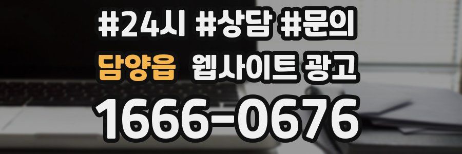 담양읍 웹사이트 광고