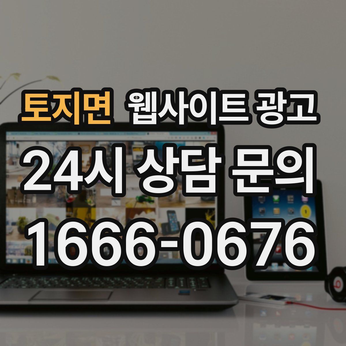 토지면 웹사이트 광고