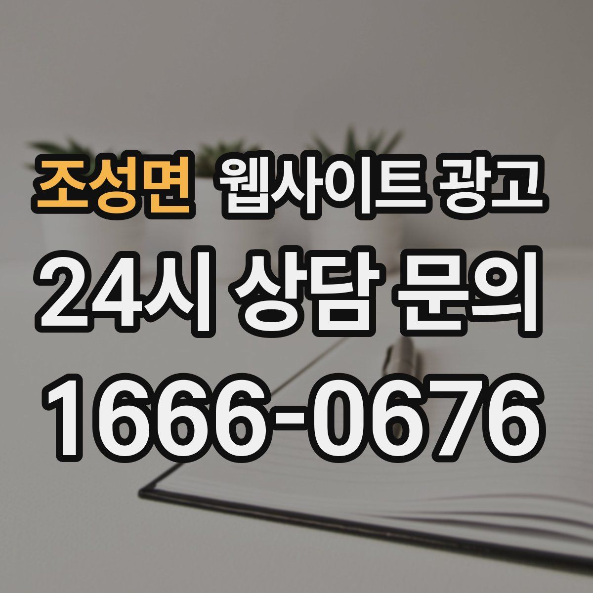 조성면 웹사이트 광고