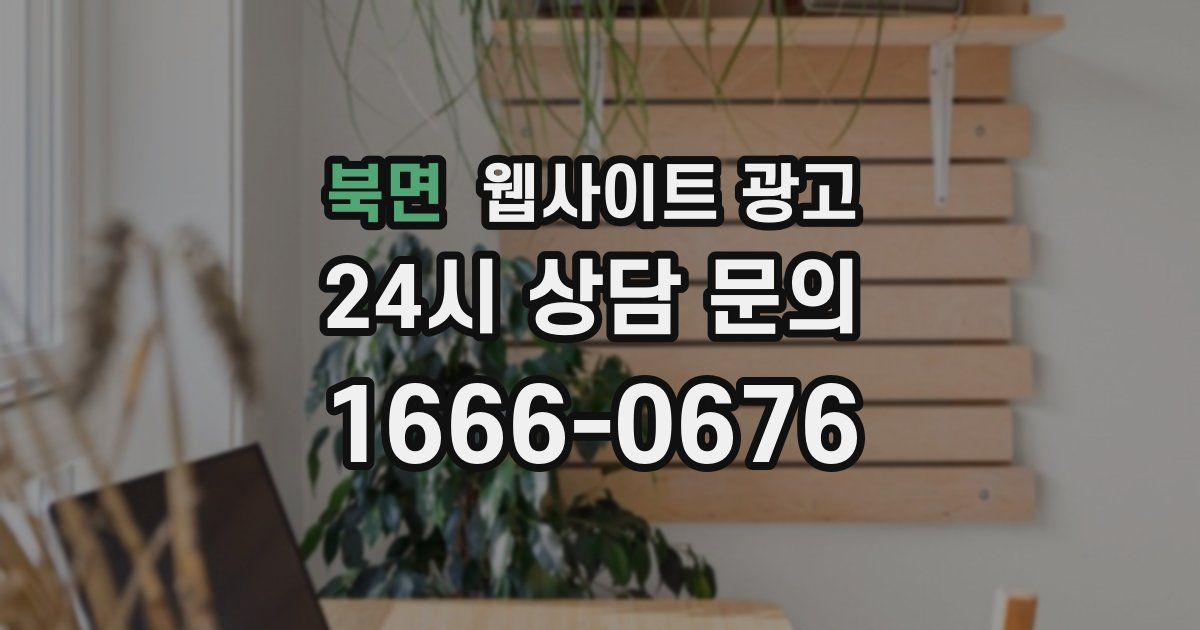 북면 웹사이트 광고