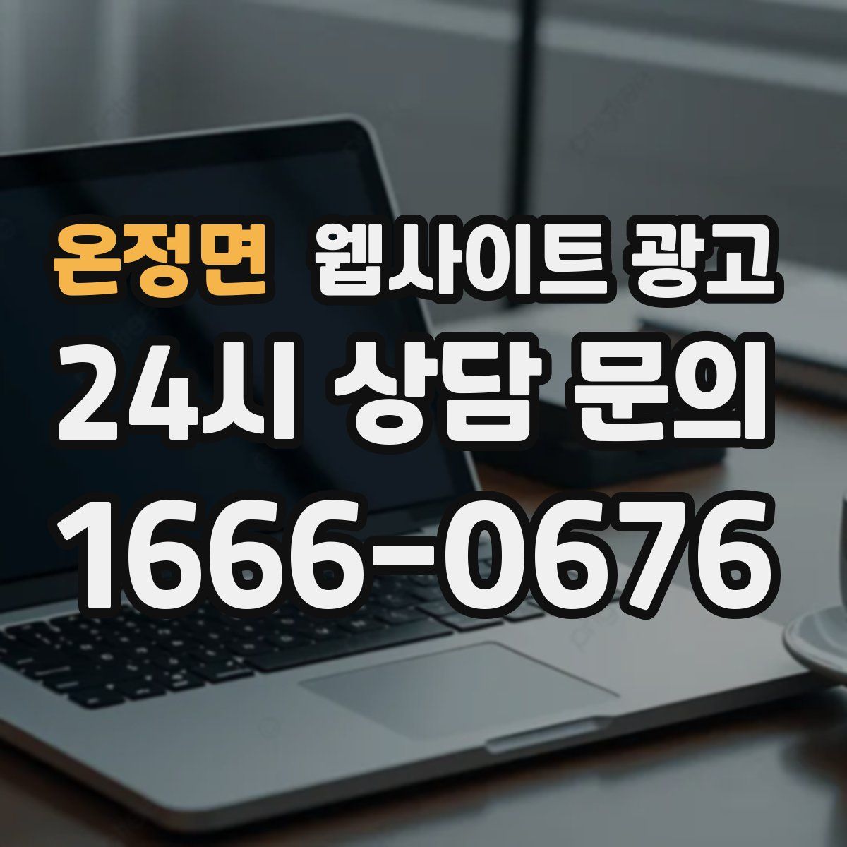 온정면 웹사이트 광고