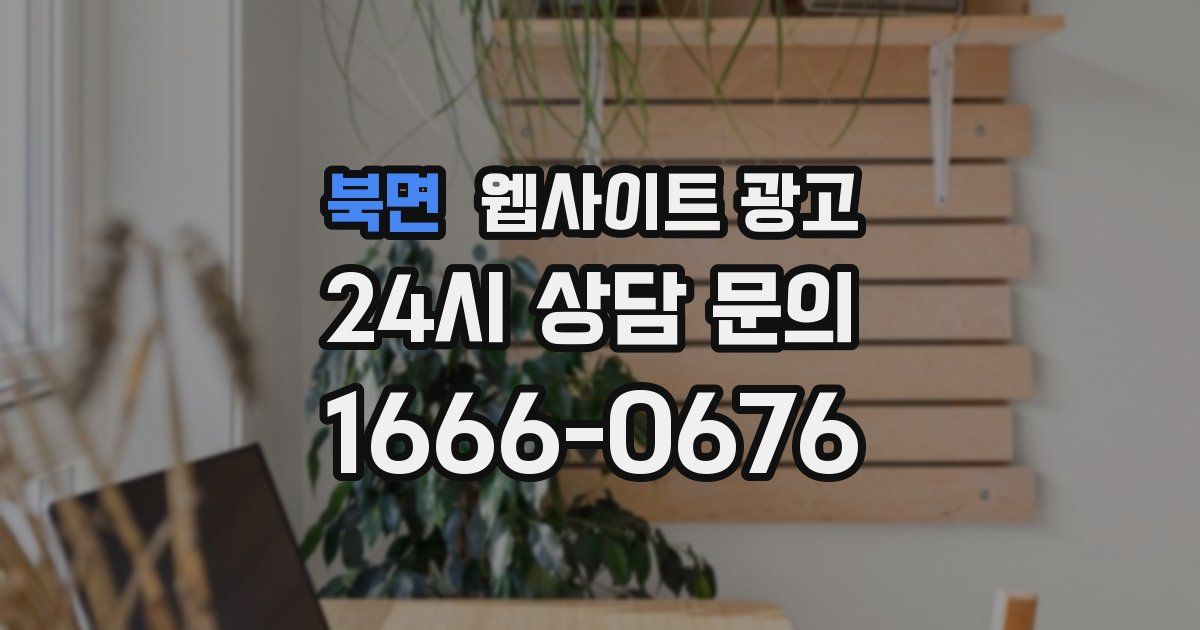 북면 웹사이트 광고