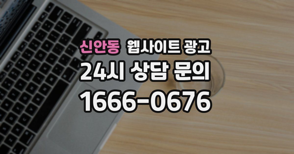 신안동 웹사이트 광고