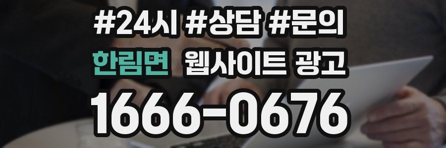 한림면 웹사이트 광고