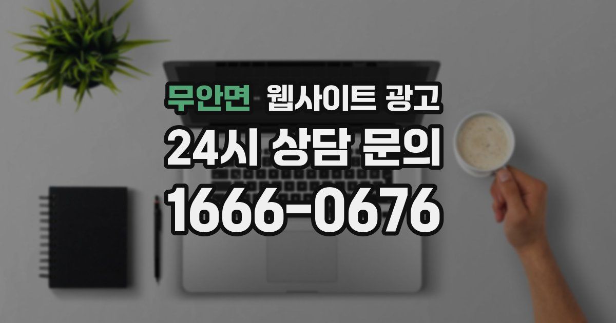 무안면 웹사이트 광고