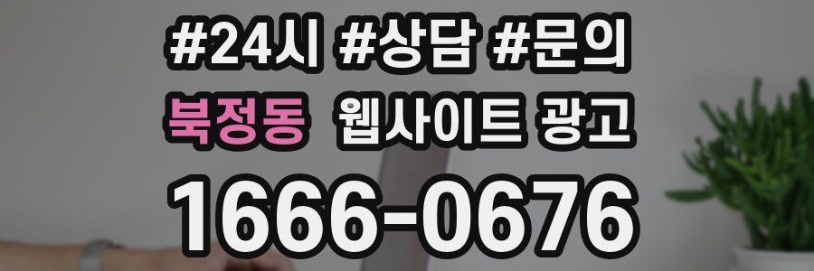 북정동 웹사이트 광고