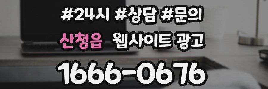 산청읍 웹사이트 광고