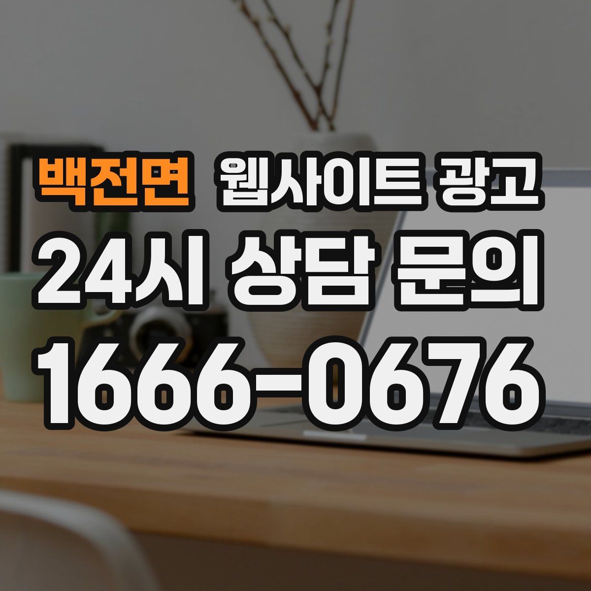 백전면 웹사이트 광고