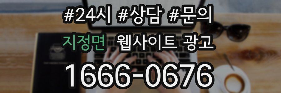 지정면 웹사이트 광고