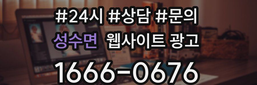성수면 웹사이트 광고