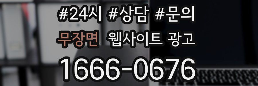 무장면 웹사이트 광고
