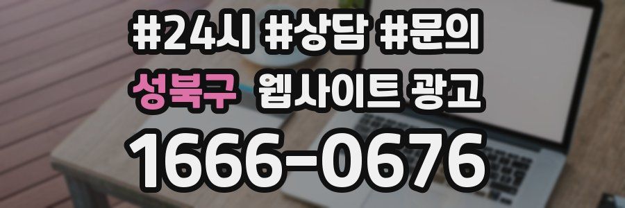 성북구 웹사이트 광고