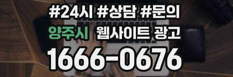 양주시 웹사이트 광고