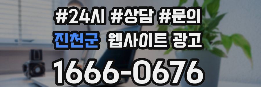 진천군 웹사이트 광고