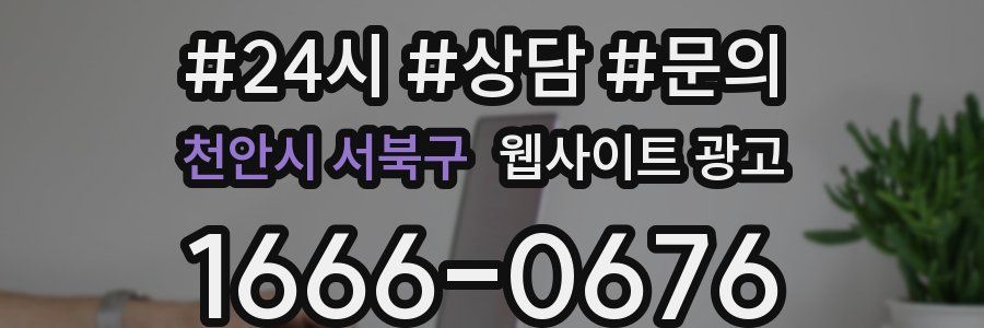 천안시 서북구 웹사이트 광고