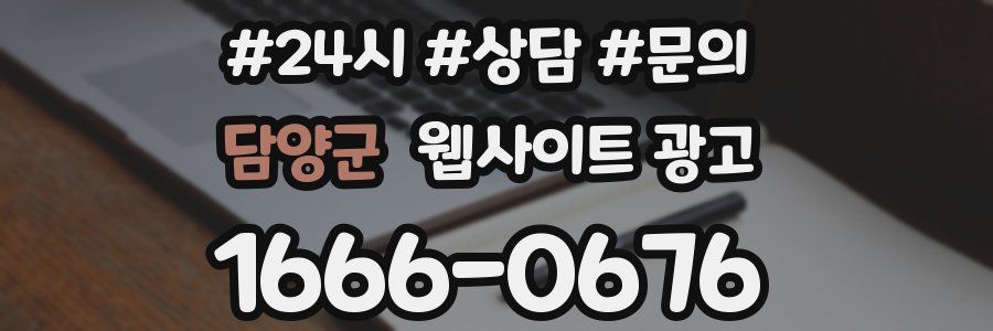 담양군 웹사이트 광고