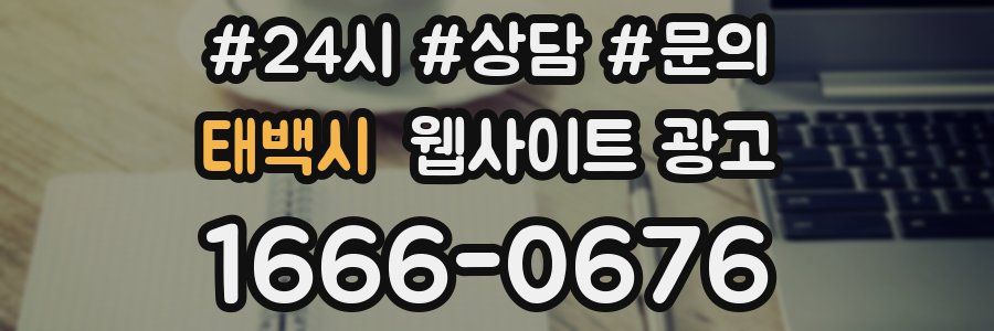 태백시 웹사이트 광고