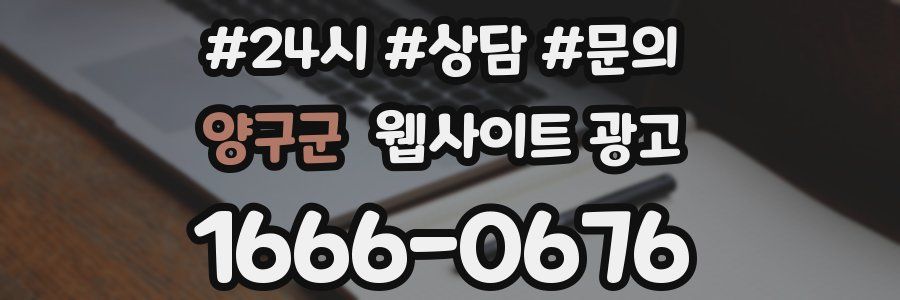 양구군 웹사이트 광고