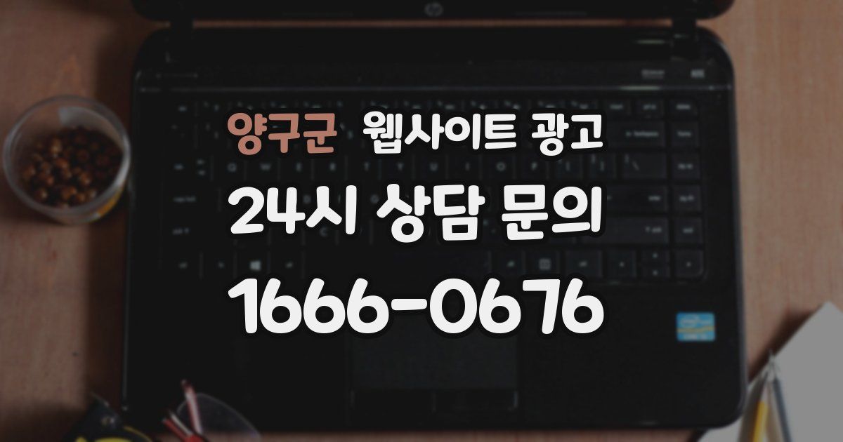 양구군 웹사이트 광고