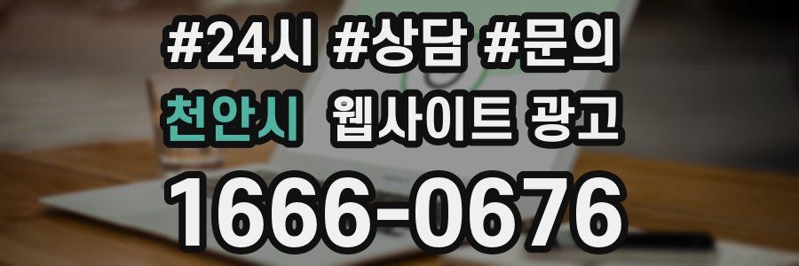 천안시 웹사이트 광고