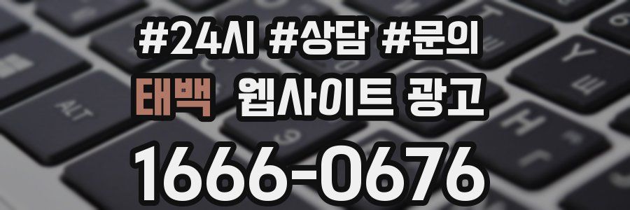 태백 웹사이트 광고