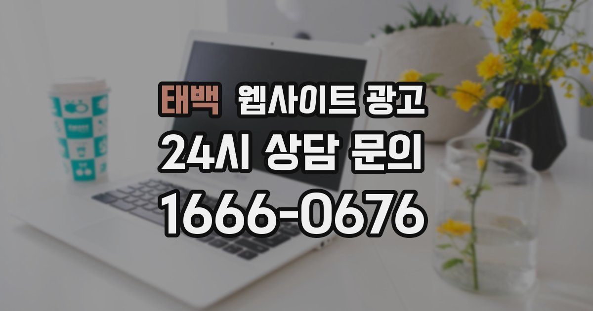 태백 웹사이트 광고