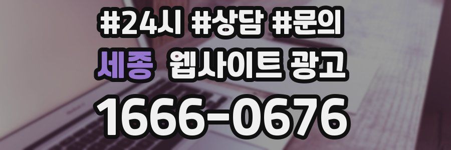 세종 웹사이트 광고