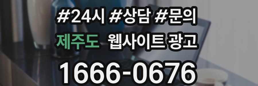 제주도 웹사이트 광고