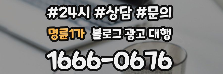 명륜1가 블로그 광고 대행