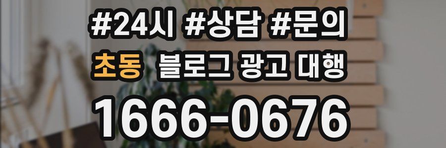 초동 블로그 광고 대행