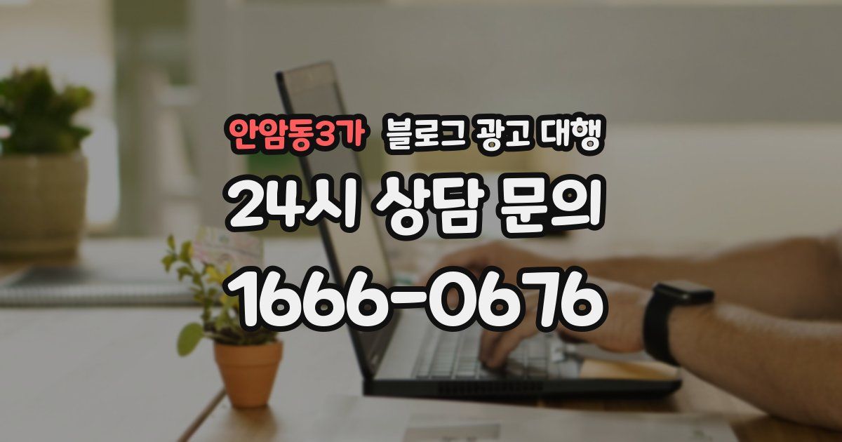 안암동3가 블로그 광고 대행