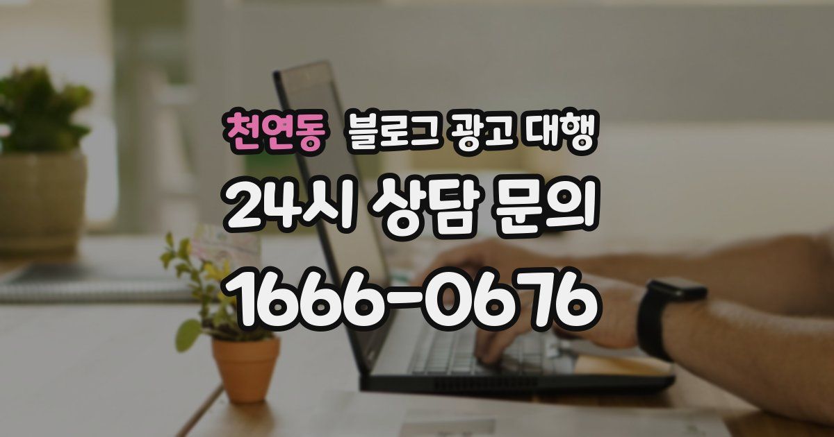 천연동 블로그 광고 대행