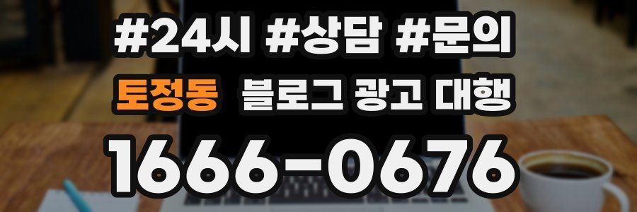 토정동 블로그 광고 대행
