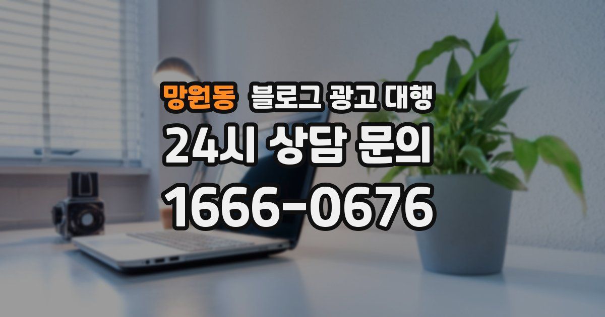 망원동 블로그 광고 대행