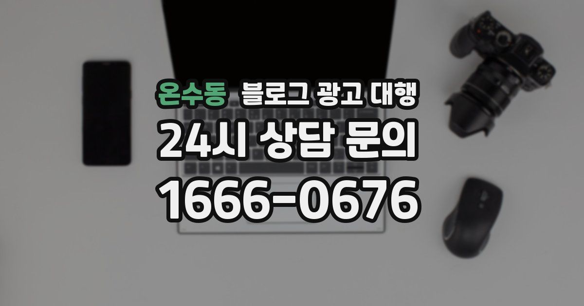 온수동 블로그 광고 대행