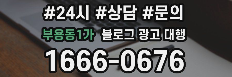 부용동1가 블로그 광고 대행