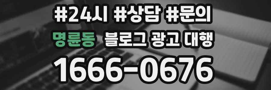 명륜동 블로그 광고 대행