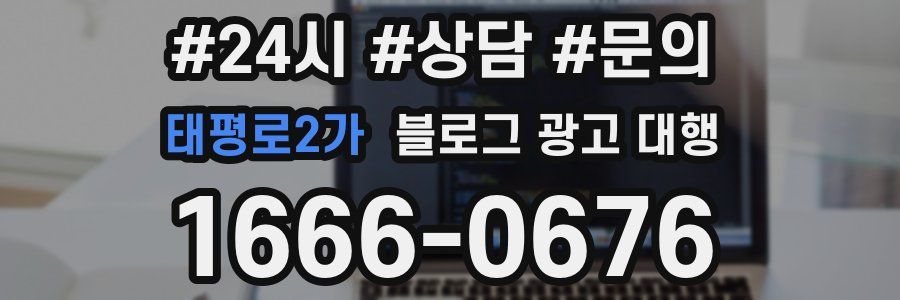 태평로2가 블로그 광고 대행