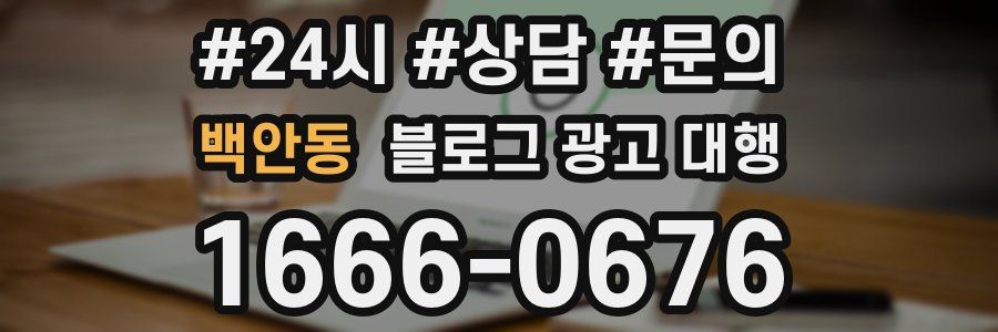 백안동 블로그 광고 대행