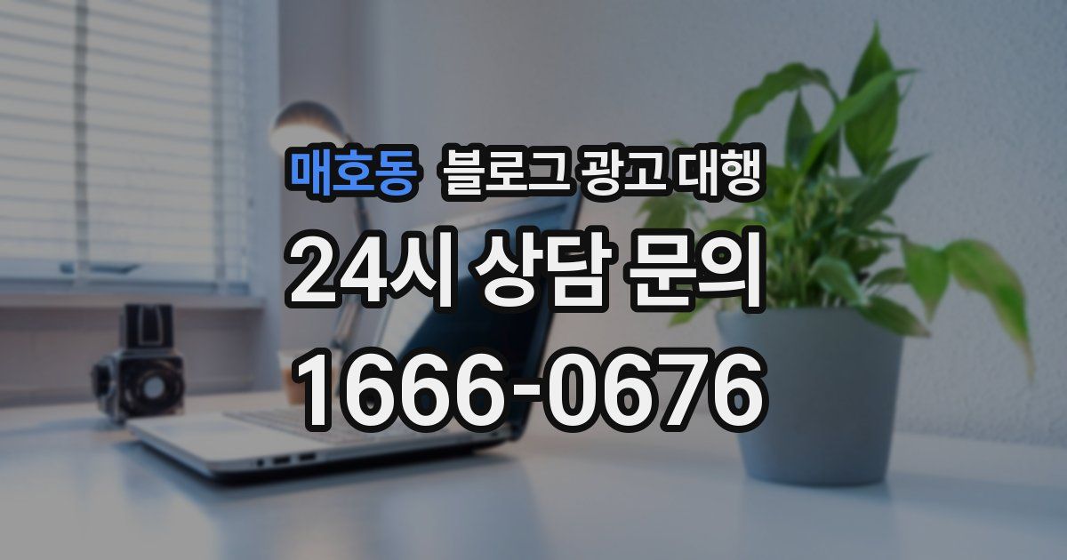 매호동 블로그 광고 대행
